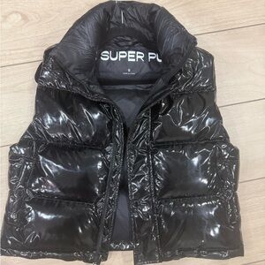 Aritzia Black Puffer Vest